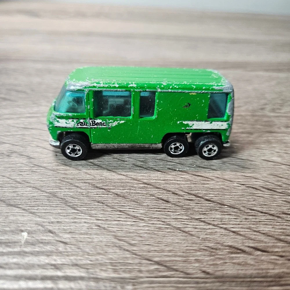Vintage 1976 Hot Wheels GMC Motor Home Green Palm Beach Diecast RV Hong Kong